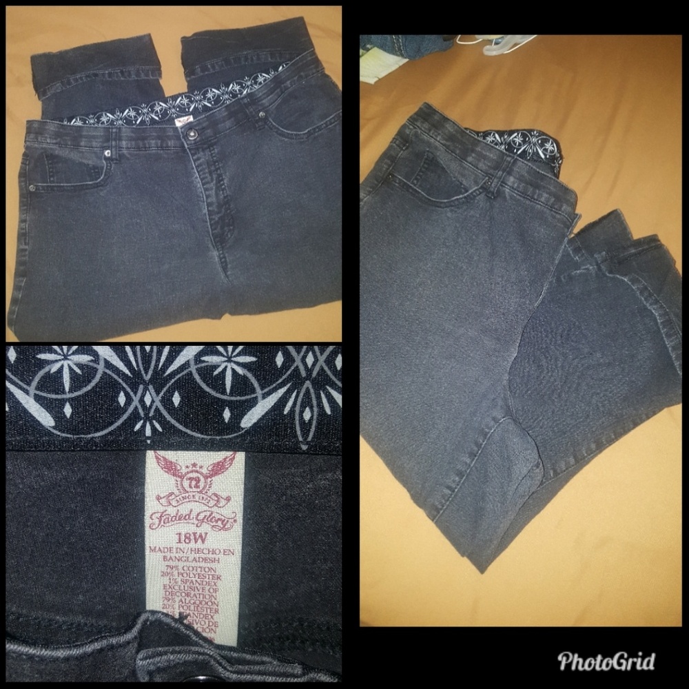🔸️🔸️🔸️ FADED GLORY CAPRIS SIZE 18W